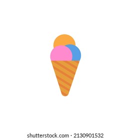 ice cream icon, vector illustration