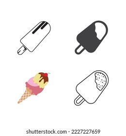 ice cream icon vector illustration flat design