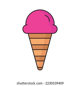 Ice crema de ilustración vectorial - Eps 10