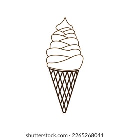 diseño de símbolo de la ilustración del vector del icono de helado