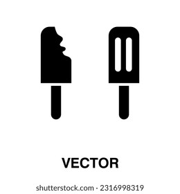 Icono de helado ilustración vectorial en fondo blanco..eps