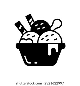 Ice Cream icon in vector. Illustration