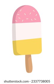 Ice cream icon vector illustration isolated on white background. 