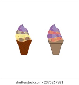 ICE CREAM ICON VECTOR ILLUSTRATION SYMBOL DESIGN