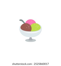 Eiscreme-Symbol. Vektorgrafik-Design.