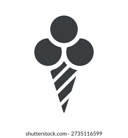Ice cream icon. Vector illustration.