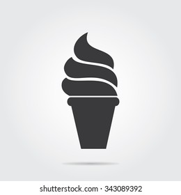 Ice Cream icon. Vector illustration flat design.