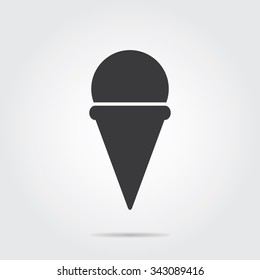 Ice Cream icon. Vector illustration flat design.