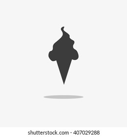 Ice cream Icon. Vector illustration
