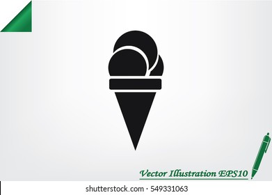 ice cream icon vector illustration EPS 10