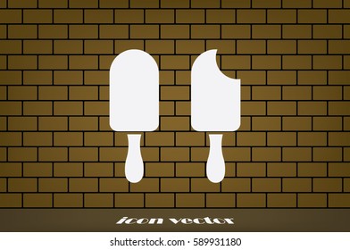 ice cream icon vector illustration eps10