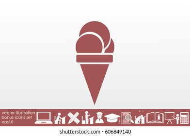 ice cream icon vector illustration EPS 10