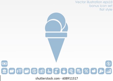 ice cream icon vector illustration EPS 10