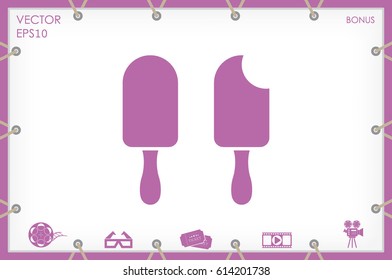 ice cream icon vector illustration eps10