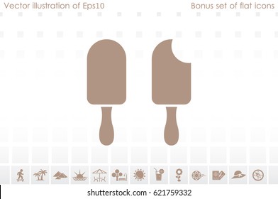 ice cream icon vector illustration eps10