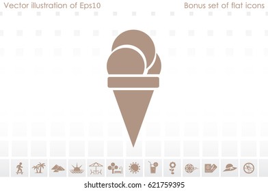 ice cream icon vector illustration EPS 10