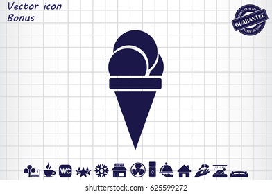 ice cream icon vector illustration EPS 10