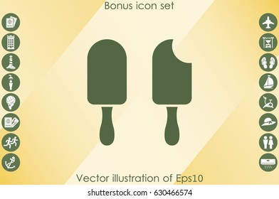 ice cream icon vector illustration eps10