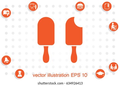 ice cream icon vector illustration eps10