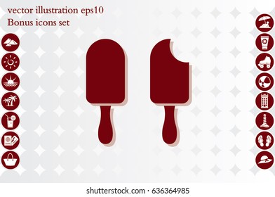 ice cream icon vector illustration eps10