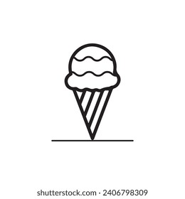 ice cream icon vector ilustration logo design