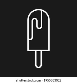 Imagen vectorial Icono de crema de hielo. Se puede usar en verano y vacaciones. Adecuado para aplicaciones móviles, aplicaciones web y medios impresos.
