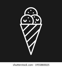 Ice Cream Icon vector image. Can be used for Summer and Holidays. Suitable for mobile apps, web apps and print media.