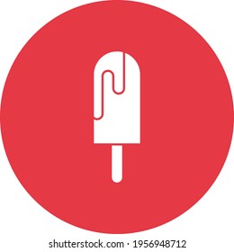 Ice Cream Icon vector image. Can be used for Summer and Holidays. Suitable for mobile apps, web apps and print media.