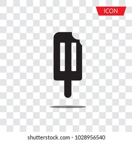 Ice cream icon vector isolated on transparent background.