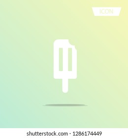 Ice cream icon vector isolated on white background.