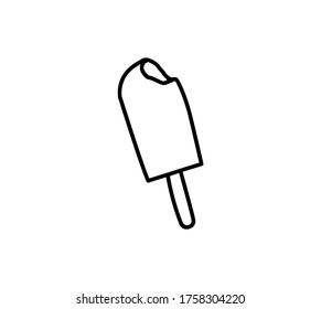 ice cream icon vector isolated