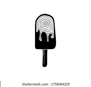 ice cream icon vector isolated