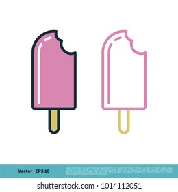Ice Cream icon Vector Logo Template Illustration Design. Vector EPS 10.