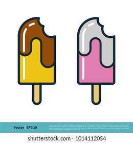 Ice Cream icon Vector Logo Template Illustration Design. Vector EPS 10.