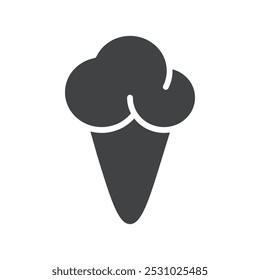 Ice cream icon Vector logo set flat