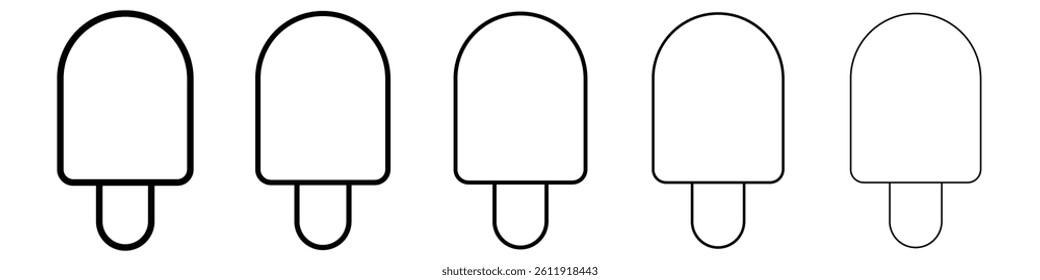 Ice cream icon Vector logo sign