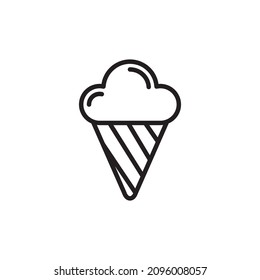ICE CREAM icono en vector. Logotipo