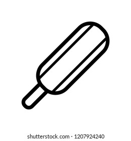 Ice Cream Icon Vector on Line Art Style & White Background. EPS 10.