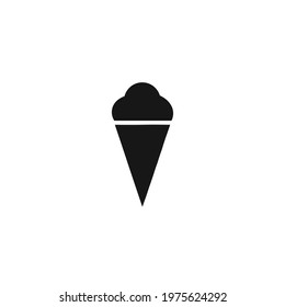 ice cream icon vector on a white background