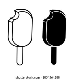 
Ice cream icon vector set. dessert illustration sign collection. sorbet symbol.