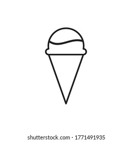 símbolo vectorial de icono de helado