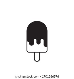diseño simple vectorial de icono de helado