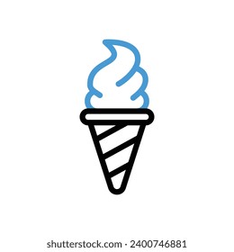 Ice Cream Icon vector stock illustration