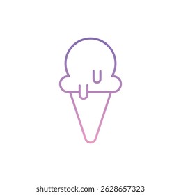 Ice Cream Icon ilustração de estoque de vetor