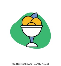ice Cream Icon vector stock illustration