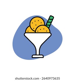 ice Cream Icon vector stock illustration