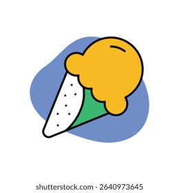 ice Cream Icon vector stock illustration