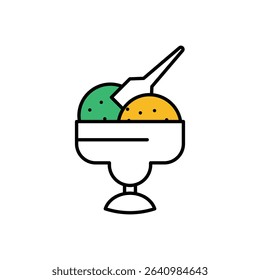 ice Cream Icon vector stock illustration