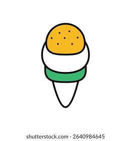 ice Cream Icon vector stock illustration