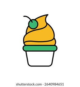 ice Cream Icon vector stock illustration